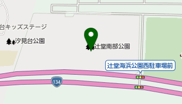 藤沢市辻堂南部公園テニスコートの地図画像