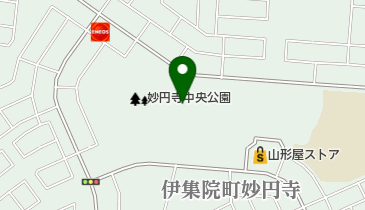 日置市妙円寺中央公園の地図画像