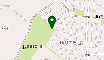 八千代市萱田近隣公園庭球場の地図画像