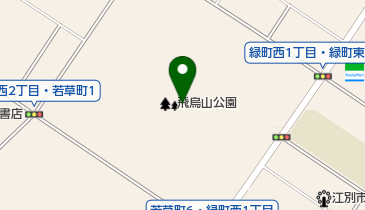 飛烏山公園内競技場の地図画像