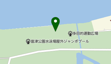 富津公園テニスコートの地図画像