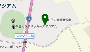 卜伝の郷運動公園多目的球技場の地図画像