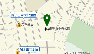 名古屋市姥子山中央公園の地図画像