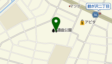名古屋市通曲公園の地図画像