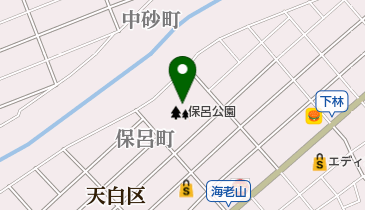 名古屋市保呂公園の地図画像