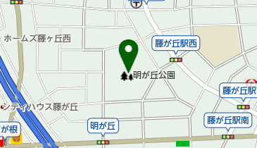名古屋市明が丘公園の地図画像