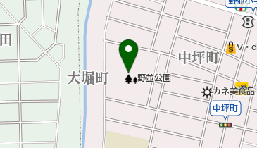 名古屋市野並公園の地図画像