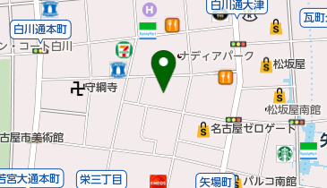 矢場公園の地図画像