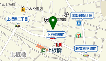 上板橋北口商店街の地図画像