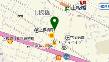 上板南口銀座商店街の地図画像