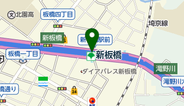 新中山道商店街の地図画像