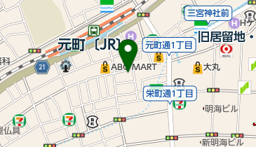 神戸元町1番街の地図画像