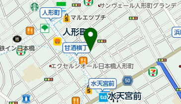人形町商店街の地図画像