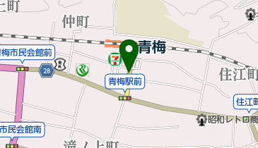 青梅本町商店会の地図画像