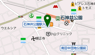石神井公園商店街の地図画像