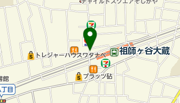 祖師谷商店街の地図画像