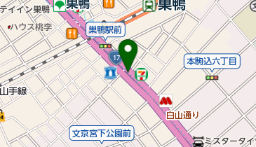 巣鴨大鳥神社商店街の地図画像