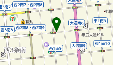 帯広広小路商店街の地図画像