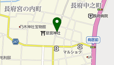 長府商店街の地図画像