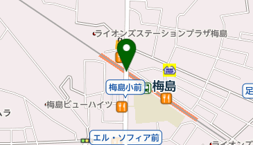 梅島駅前通り商店街の地図画像