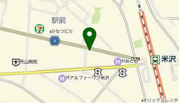 米沢駅前商店街の地図画像