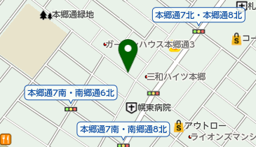 本郷商店街の地図画像