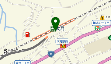 JR東日本 大月駅みどりの窓口の地図画像