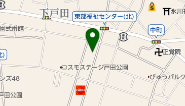 戸田市東部連絡所の地図画像