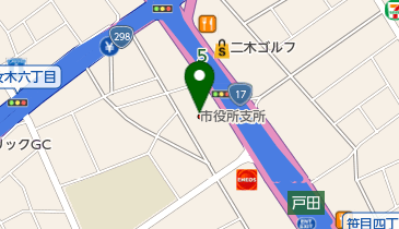 戸田市美笹支所の地図画像