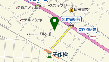 岡崎市矢作支所の地図画像