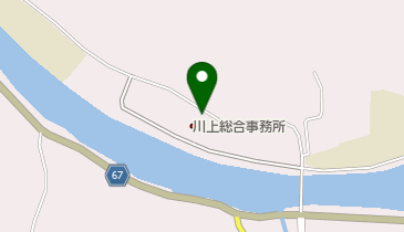 萩市川上総合事務所の地図画像