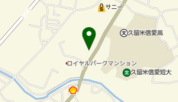 久留米市高牟礼市民センターの地図画像