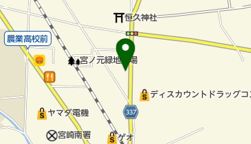 宮崎市赤江地域センターの地図画像