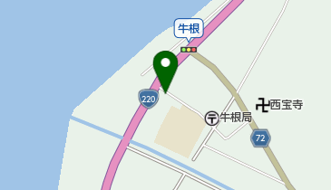 垂水市牛根支所の地図画像