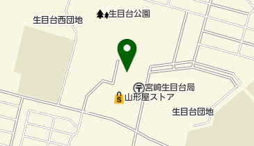 宮崎市生目台地域事務所の地図画像