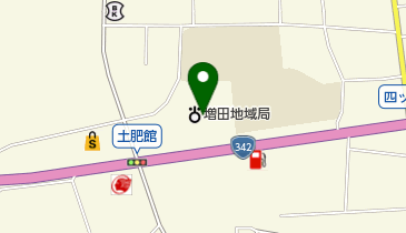 横手市増田地域局の地図画像