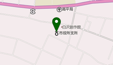 沼田市白沢町振興局の地図画像