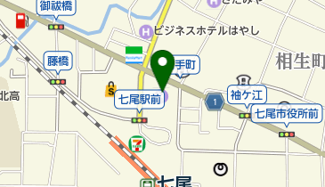 七尾市市民課の地図画像