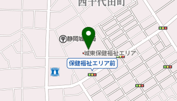 静岡市城東市民サービスコーナーの地図画像