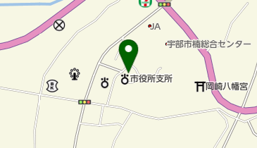 宇部市北部総合支所の地図画像