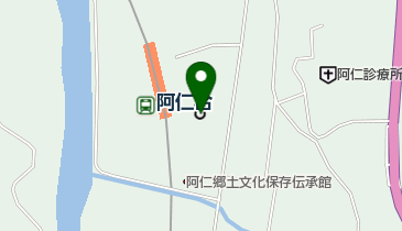 北秋田市阿仁庁舎の地図画像