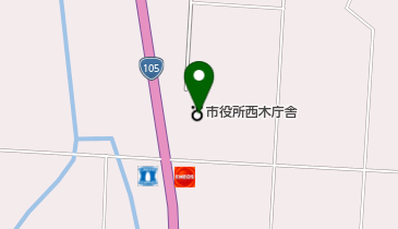 仙北市西木庁舎の地図画像