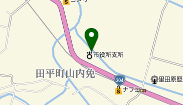 平戸市田平支所の地図画像