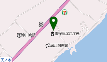 南島原市深江支所の地図画像