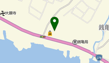 函館市銭亀沢支所の地図画像