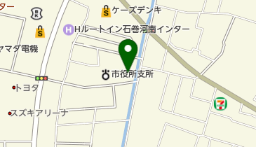 石巻市蛇田支所の地図画像