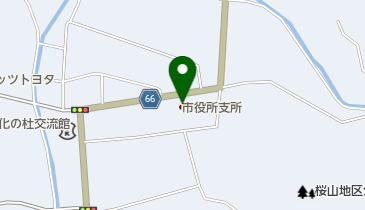 鹿角市花輪支所の地図画像