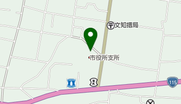 福島市東部支所の地図画像