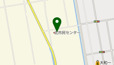 会津若松市北市民センターの地図画像
