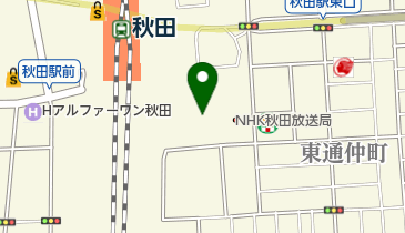 秋田市駅東サービスセンターの地図画像